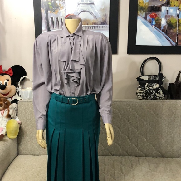 🌺VINTAGE KRISTINA ALEXANDER BLOUSE SIZE 10 - Picture 3 of 12